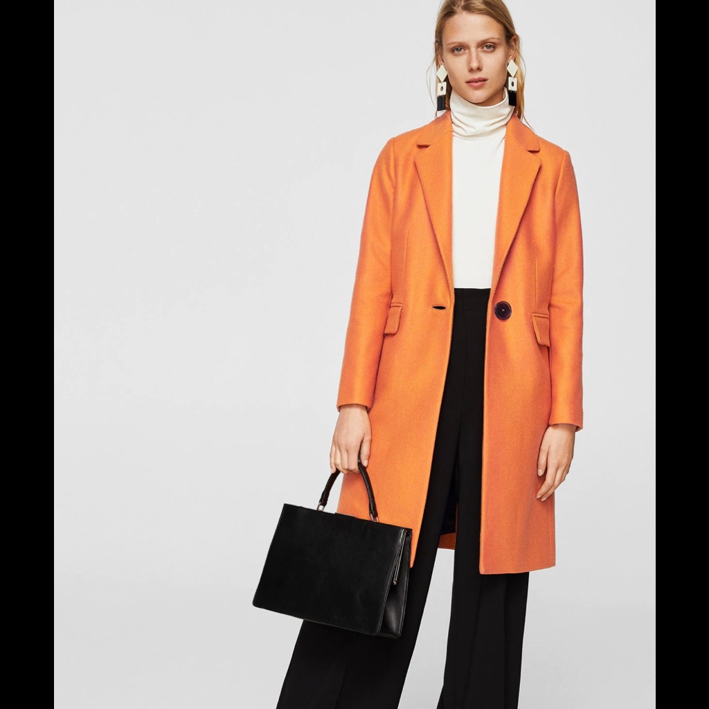 Mango Structured Wool Coat